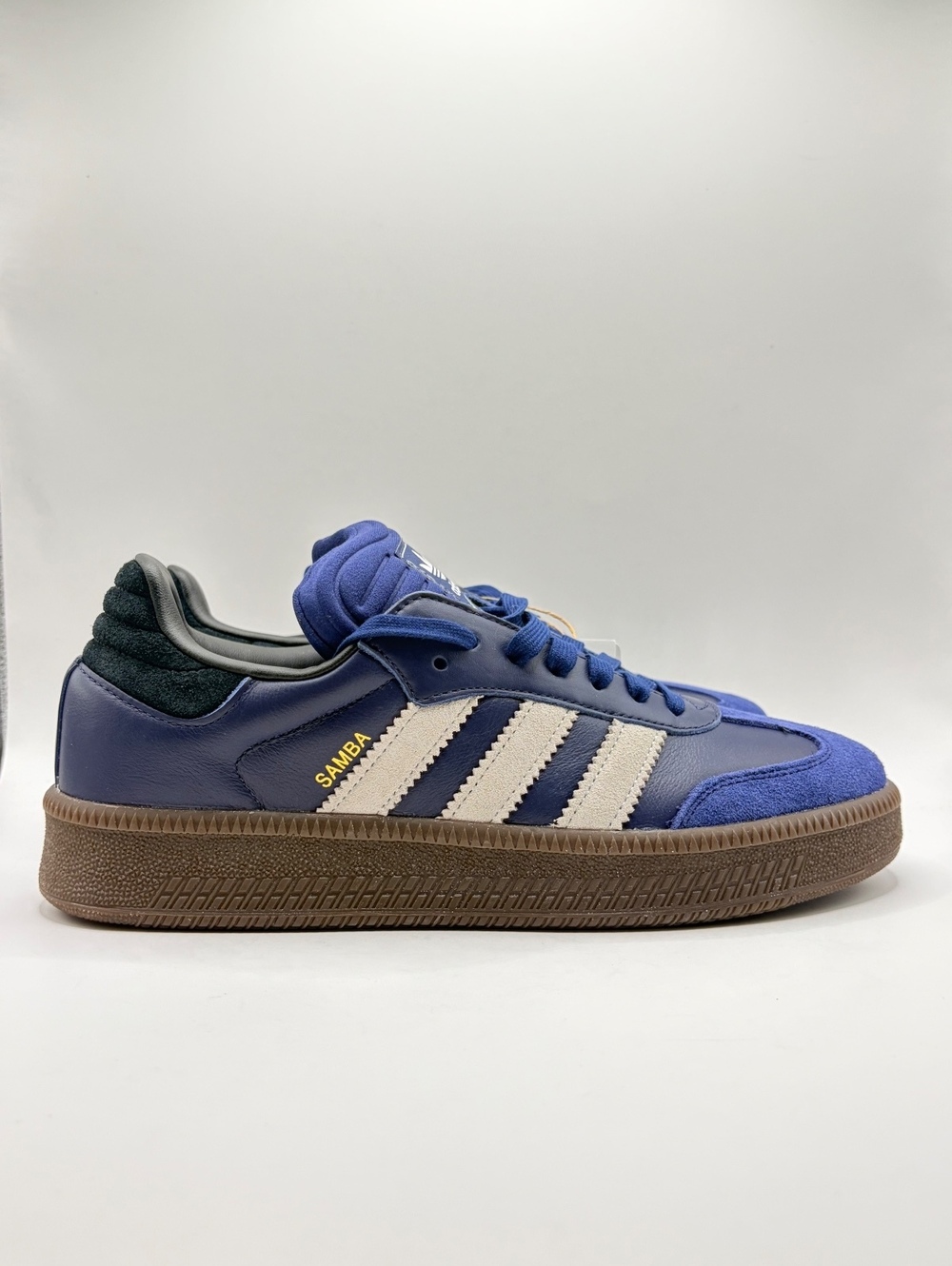 Adidas Samba XLG Men's Sneakers Size 9.5 US Blue Suede and Leather